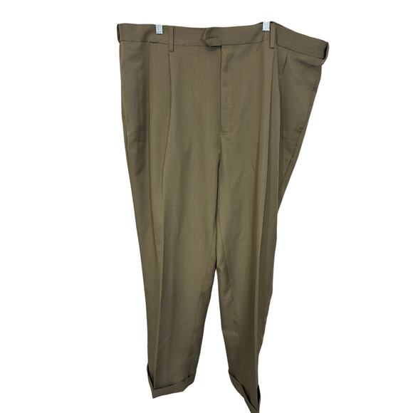 Bundle Set Dress Pants 2 Savane and Haggar Black and Brown Men’s 44x30 Holiday - Picture 1 of 8